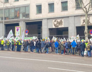 Unión de Uniones se moviliza en Madrid para exigir mejoras en los seguros agrarios