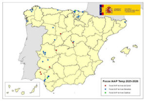 Detectado un nuevo foco de influenza aviar H5N1 en ponedoras en Valladolid