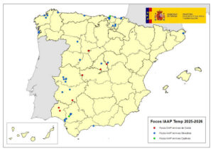 Nuevos focos de influenza aviar en Valladolid elevan a nueve los casos en granjas españolas en 2025